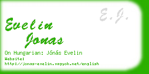 evelin jonas business card