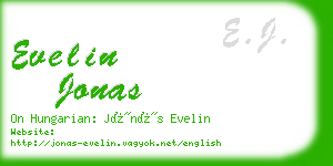 evelin jonas business card